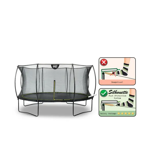 EXIT Silhouette trampoline ø427cm - black...