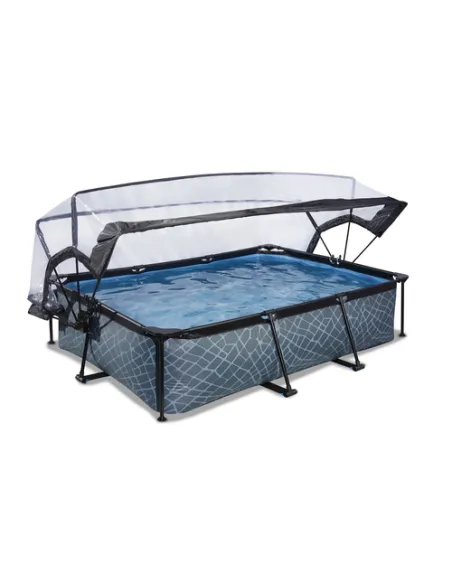 EXIT 30.20.32.00 piscina fuori terra Piscina con bordi Piscina rettangolare 3700 L Grigio