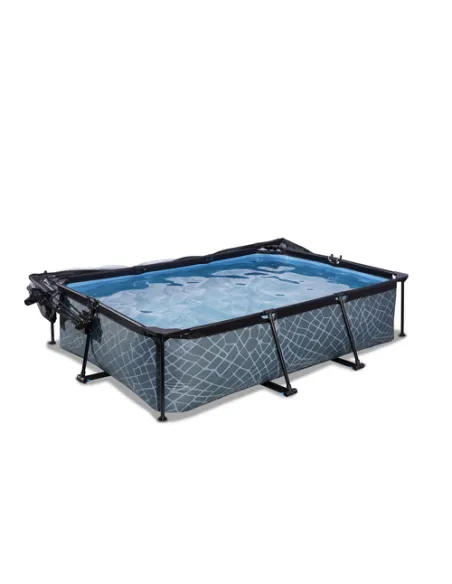 EXIT 30.20.32.00 piscina fuori terra Piscina con bordi Piscina rettangolare 3700 L Grigio