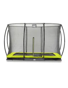 EXIT Silhouette ground trampoline 244x366cm with safety...