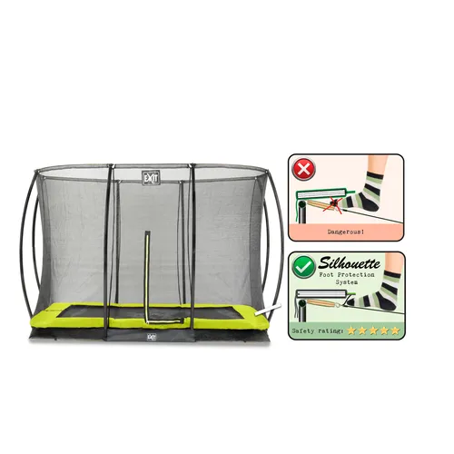 EXIT Silhouette ground trampoline 244x366cm...