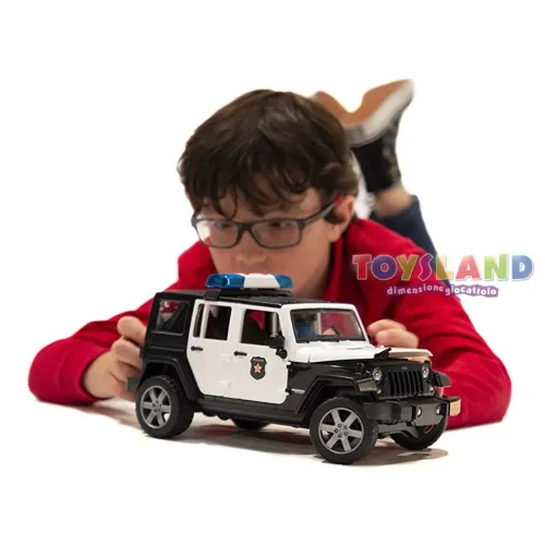 JEEP WRANGLER CON POLIZIOTTO LUCI E SUONI (2526)