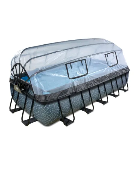 EXIT 30.57.53.00 piscina fuori terra Piscina con bordi Piscina rettangolare 12600 L Grigio