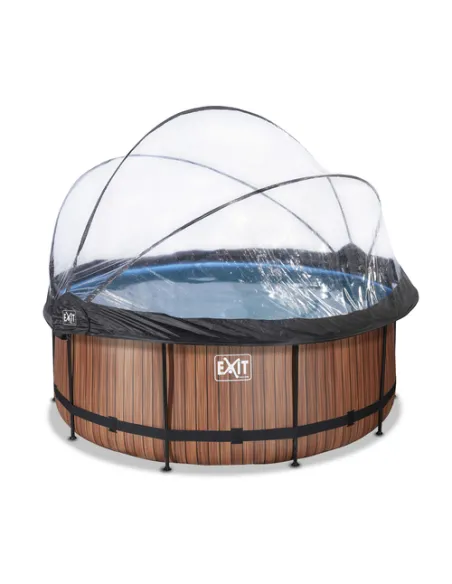 EXIT 30.47.12.10 piscina fuori terra Piscina con bordi Piscina rotonda 10126 L Marrone