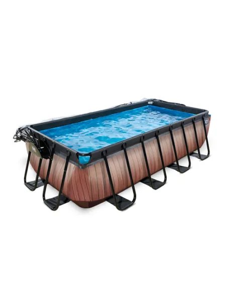 EXIT 30.57.42.10 piscina fuori terra Piscina con bordi Piscina rettangolare 7020 L Marrone