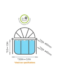 EXIT pool canopy ø360cm Copertura per piscina 2