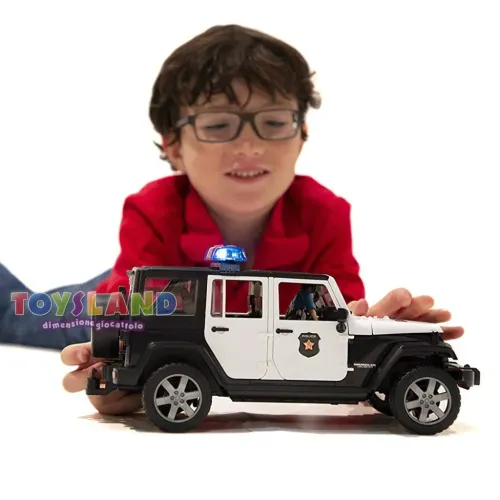 JEEP WRANGLER CON POLIZIOTTO LUCI E SUONI (2526)