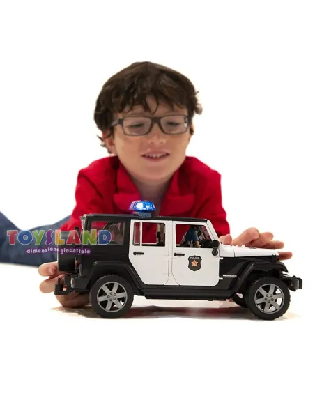 JEEP WRANGLER CON POLIZIOTTO LUCI E SUONI (2526)