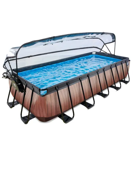 EXIT 30.57.53.10 piscina fuori terra Piscina con bordi Piscina rettangolare 12600 L Grigio