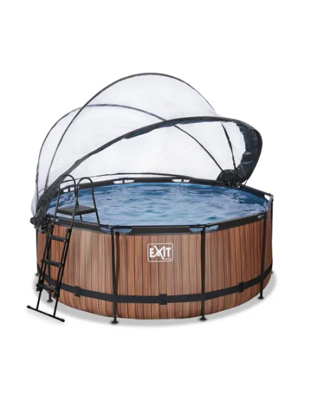 EXIT 30.67.12.10 piscina fuori terra Piscina con bordi Piscina rotonda 10126 L Marrone
