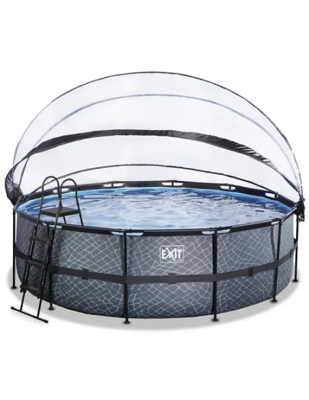 EXIT 30.47.15.00 piscina fuori terra Piscina con bordi Piscina rotonda 15233 L Grigio