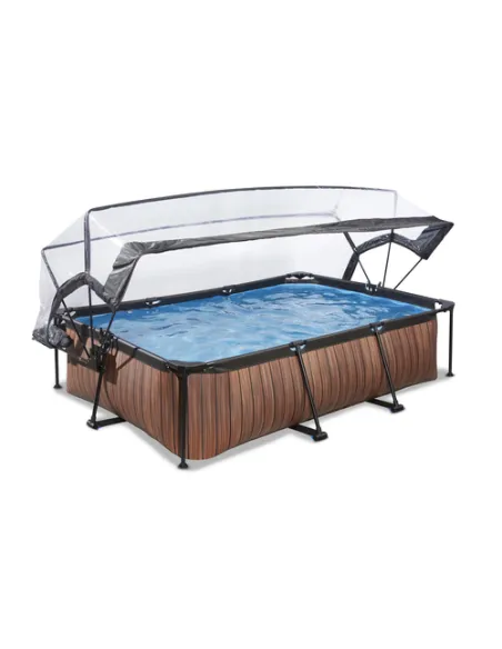 EXIT 30.20.32.10 piscina fuori terra Piscina con bordi Piscina rettangolare 3700 L Marrone