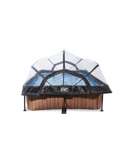 EXIT 30.20.32.10 piscina fuori terra Piscina con bordi Piscina rettangolare 3700 L Marrone