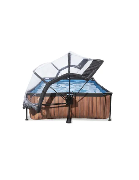 EXIT 30.20.32.10 piscina fuori terra Piscina con bordi Piscina rettangolare 3700 L Marrone