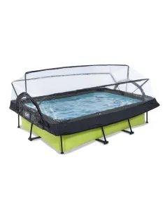 EXIT Lime pool 300x200x65cm with dome and filter pump -...