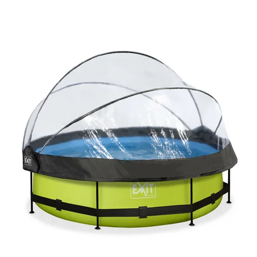 EXIT Lime pool ø300x76cm with dome and filter...