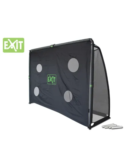 EXIT  Porta da calcio in acciaio 300x200cm - Nera