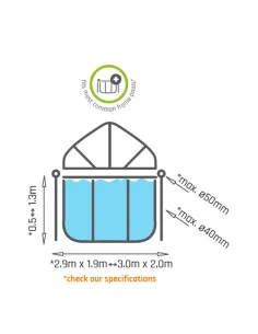 EXIT pool canopy 300x200cm Copertura per piscina 2