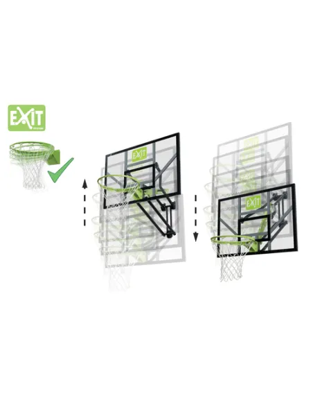 EXIT 46.01.11.00 impianto per pallacanestro Montaggio a muro Rettangolare Policarbonato (PC)