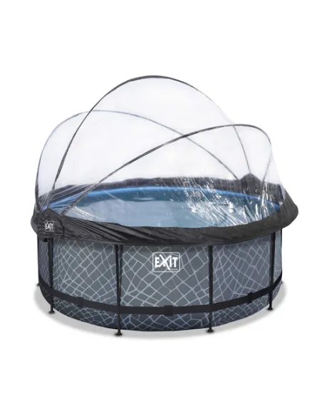 EXIT 30.67.12.00 piscina fuori terra Piscina con bordi Piscina rotonda 10126 L Grigio