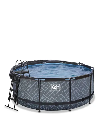 EXIT 30.67.12.00 piscina fuori terra Piscina con bordi Piscina rotonda 10126 L Grigio