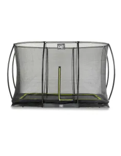 EXIT Silhouette ground trampoline 244x366cm with safety...