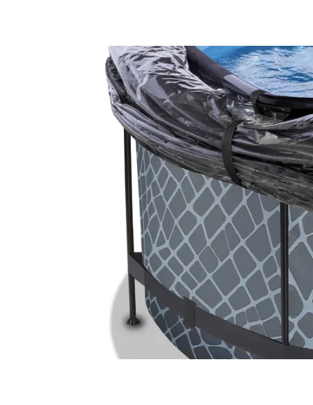 EXIT 30.67.12.00 piscina fuori terra Piscina con bordi Piscina rotonda 10126 L Grigio