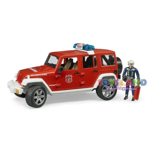 JEEP WRANGLER RUBICON UNLIMITED  VIGILI DEL FUOCO CON PERSONAGGIO (02528)