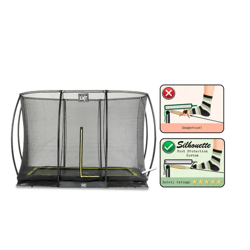 EXIT Silhouette ground trampoline 214x305cm...