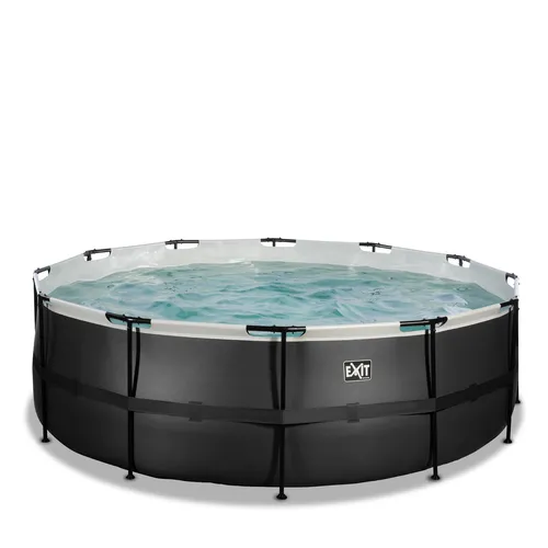 EXIT Piscina "Black Leather" ø427x122cm con...