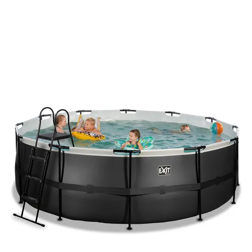 EXIT Piscina "Black Leather" ø427x122cm con...