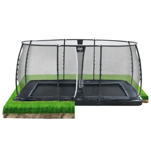 EXIT Dynamic ground level trampoline 275x458cm...