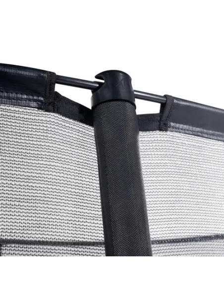 EXIT Dynamic ground level trampoline 305x519cm with safety net - black Esterno Rettangolare Molla elicoidale Trampolino interrat