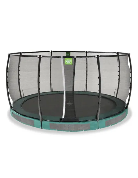 EXIT Trampolino da terra "Allure Premium" ø427cm - Verde
