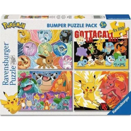 Ravensburger Pokémon-Kumpels Puzzle 100 pz Bambini