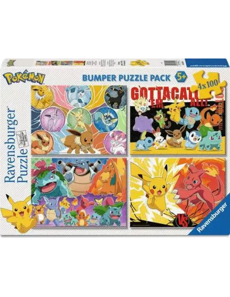 Ravensburger Pokémon-Kumpels Puzzle 100 pz Bambini
