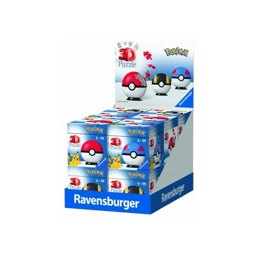 Ravensburger Pokemon Pokeballs Puzzle 3D Cartoni