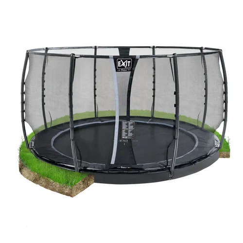 EXIT Dynamic ground level trampoline ø427cm...