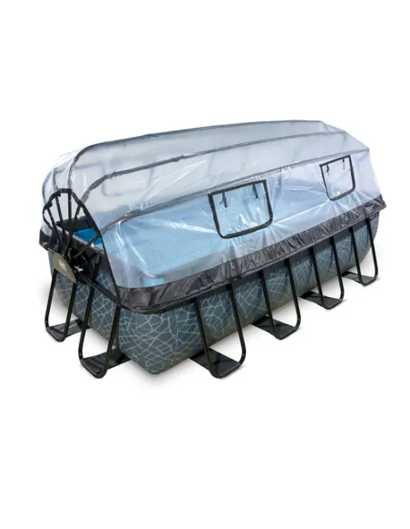 EXIT 30.57.42.00 piscina fuori terra Piscina con bordi Piscina rettangolare 7020 L Grigio