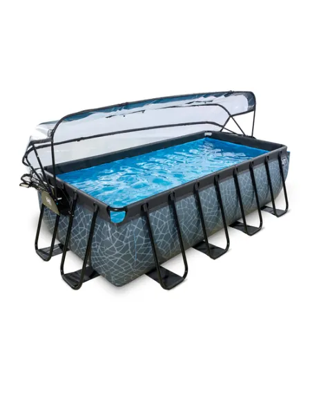 EXIT 30.57.42.00 piscina fuori terra Piscina con bordi Piscina rettangolare 7020 L Grigio