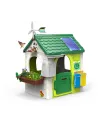 FEBER Casetta ECO - mis. 120 x 94 x 150 cm - casa per bambini dotata di 2 contenitori per la raccolta differenziata, attrezzi pe