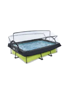 EXIT Lime pool 220x150x65cm with dome and filter pump -...