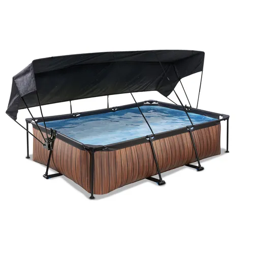 EXIT Wood pool 300x200x65cm with canopy and...
