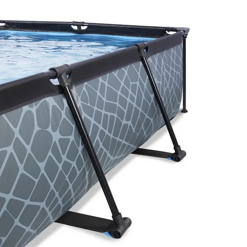 EXIT Stone pool 300x200x65cm with canopy and...