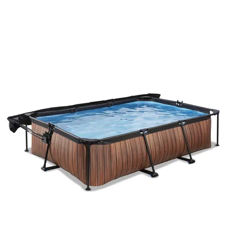 EXIT Wood pool 300x200x65cm with canopy and...