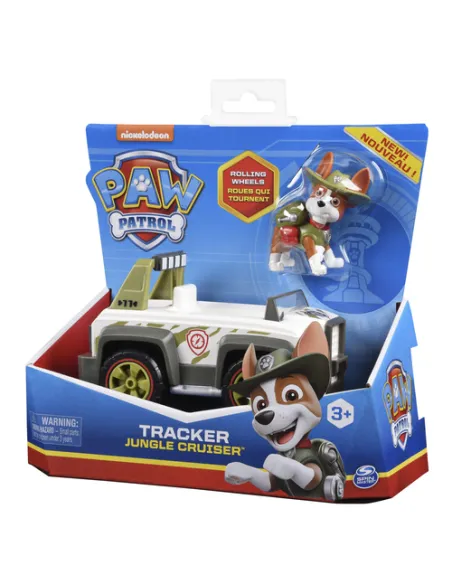PAW Patrol | Veicolo Jungle Cruiser di Tracker | Veicolo e personaggio di Tracker | Giochi per bambini dai 3 anni in su