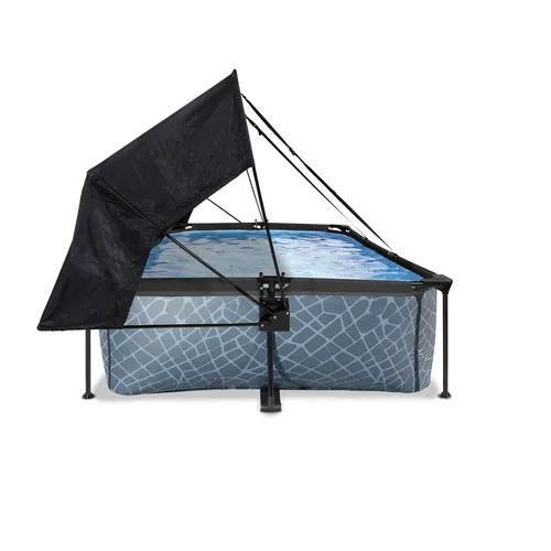EXIT Stone pool 300x200x65cm with canopy and...