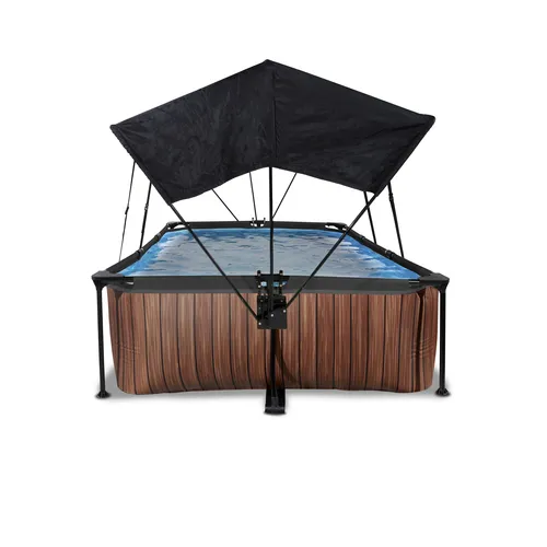 EXIT Wood pool 300x200x65cm with canopy and...