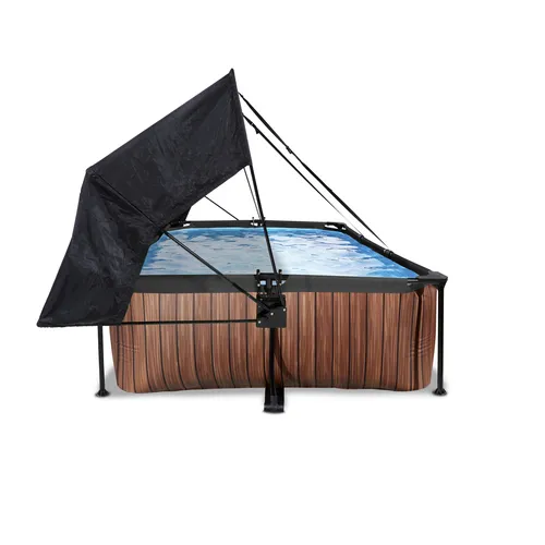 EXIT Wood pool 300x200x65cm with canopy and...