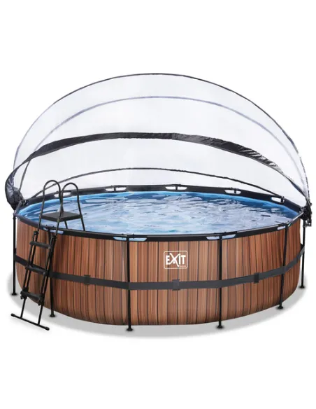 EXIT 30.47.15.10 piscina fuori terra Piscina con bordi Piscina rotonda 15233 L Marrone